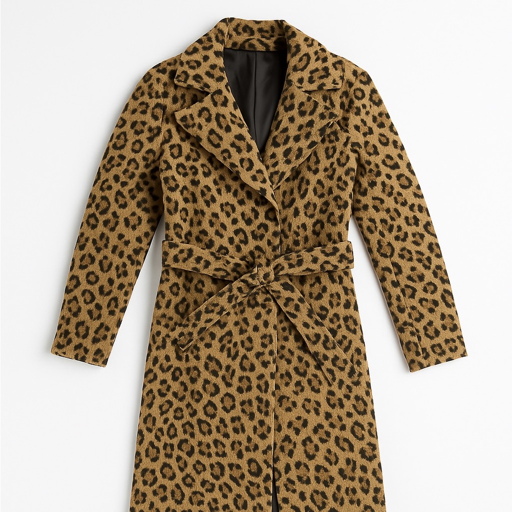 Leopard Print Women's Coat